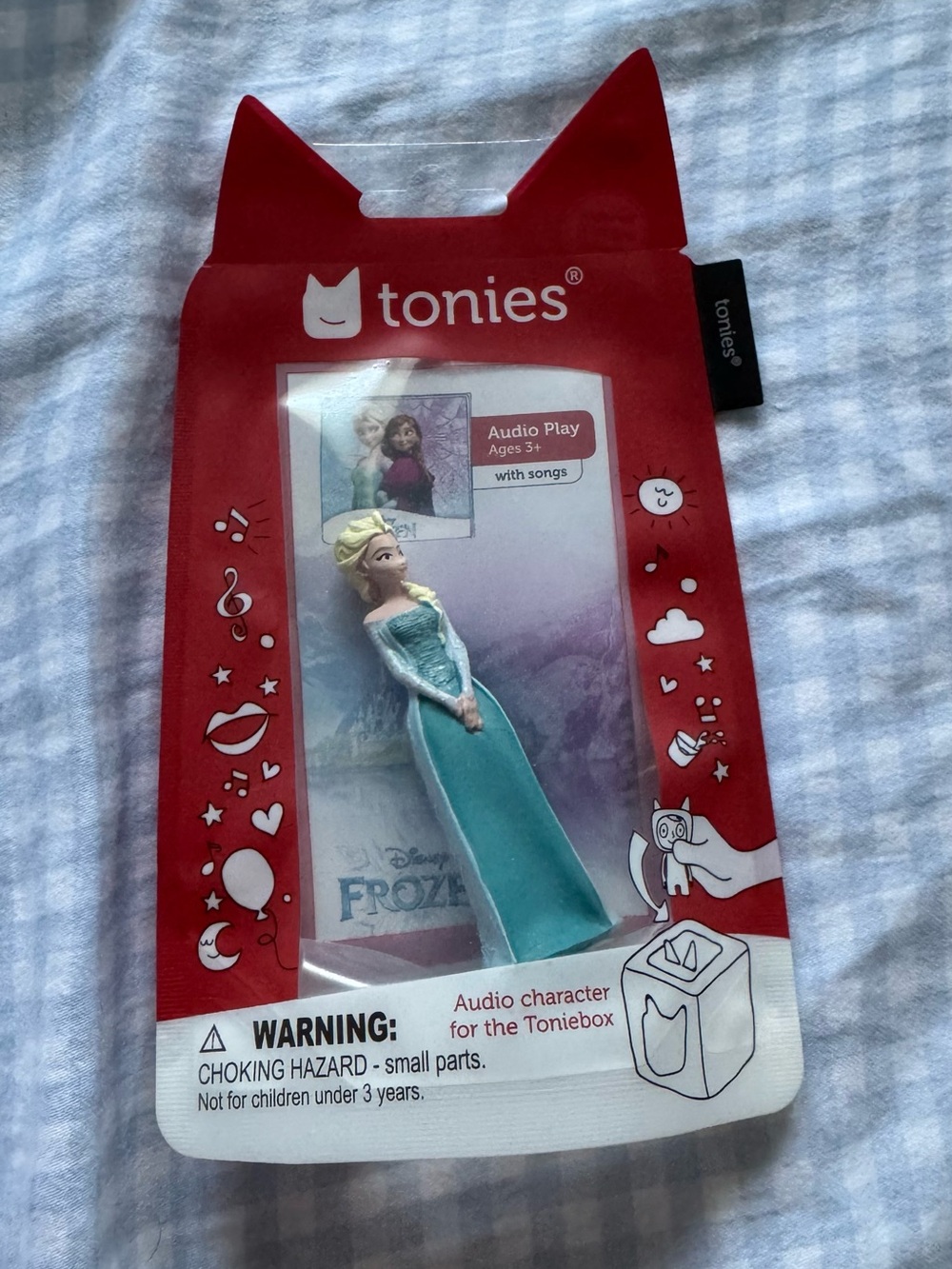 Tonies Disney Frozen Elsa Tonie - Teal Dress Red Packaging